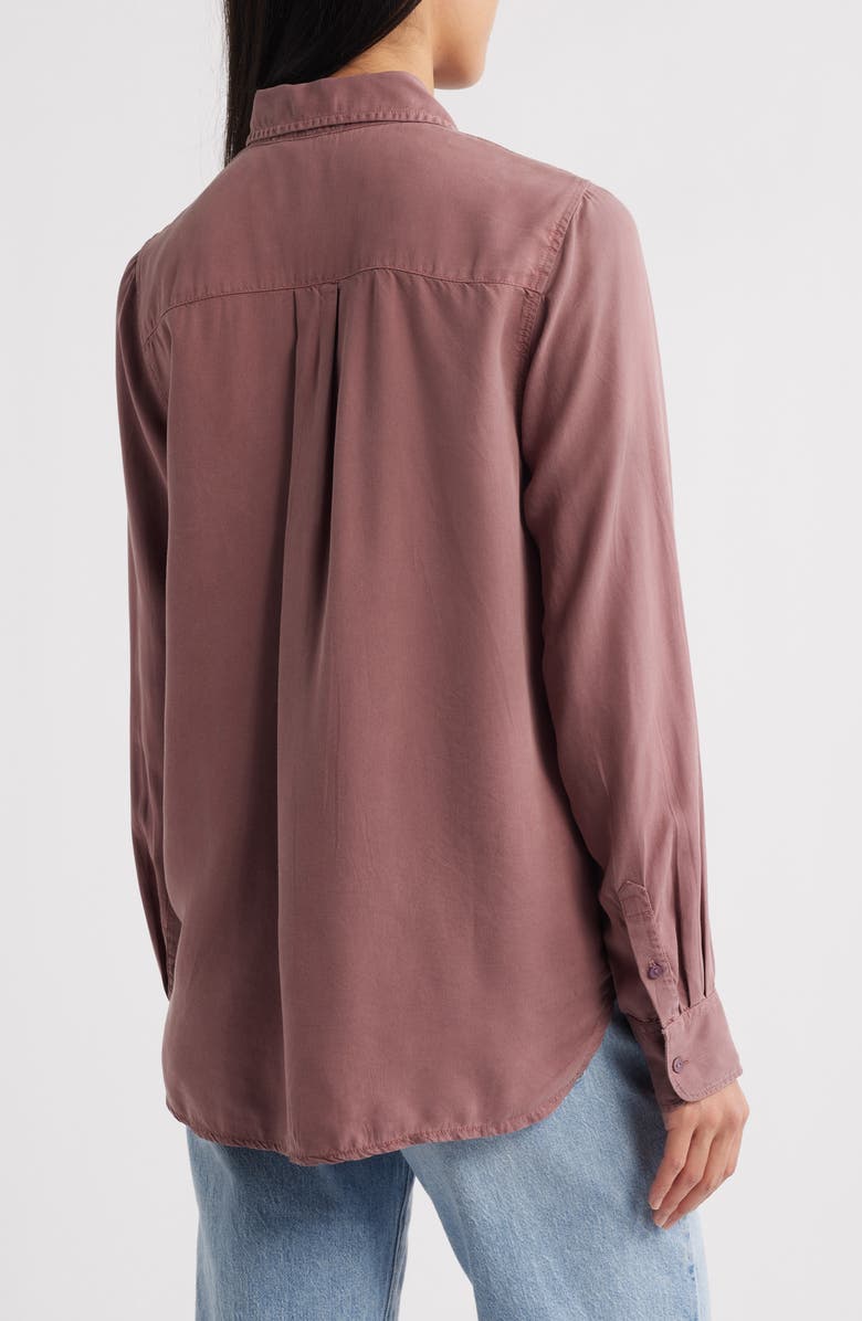 Caslon<sup>®</sup> Pocket Button-Up Shirt, Alternate, color, Purple Taupe