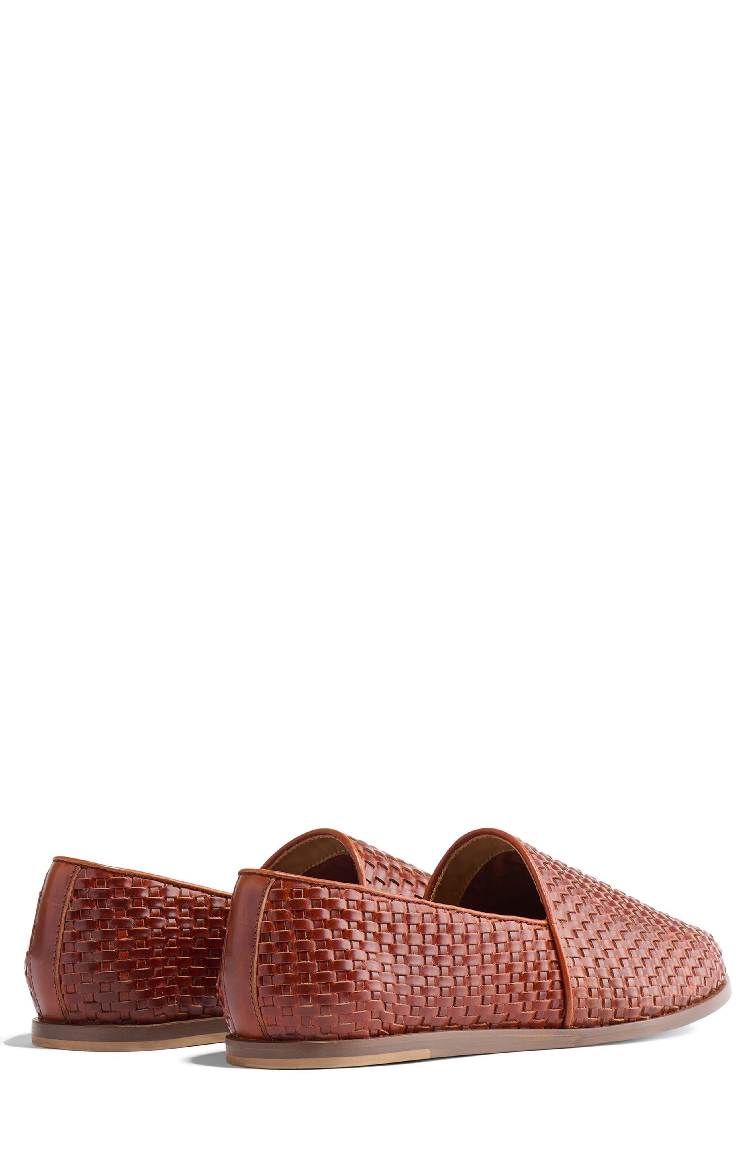 Nisolo Alejandro Woven Loafer, Alternate, color, Brandy