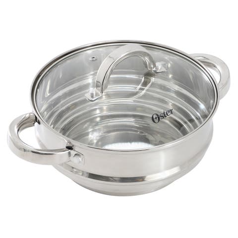 Sangerfield 8 Inch Universal Stainless Steel Double Boiler with Lid