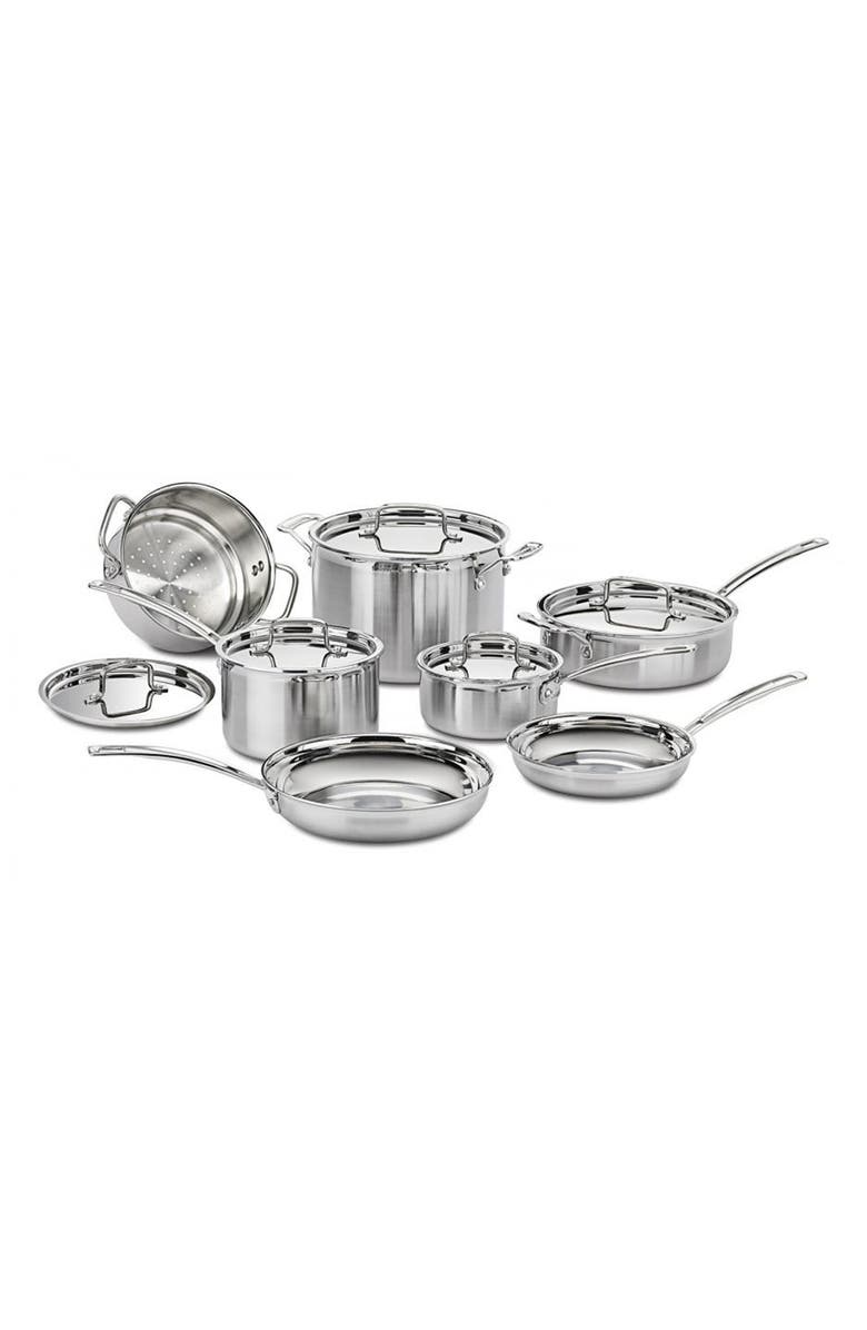 Cuisinart <sup>®</sup> MultiClad Pro Stainless Cookware 12-Piece Set, Main, color, 