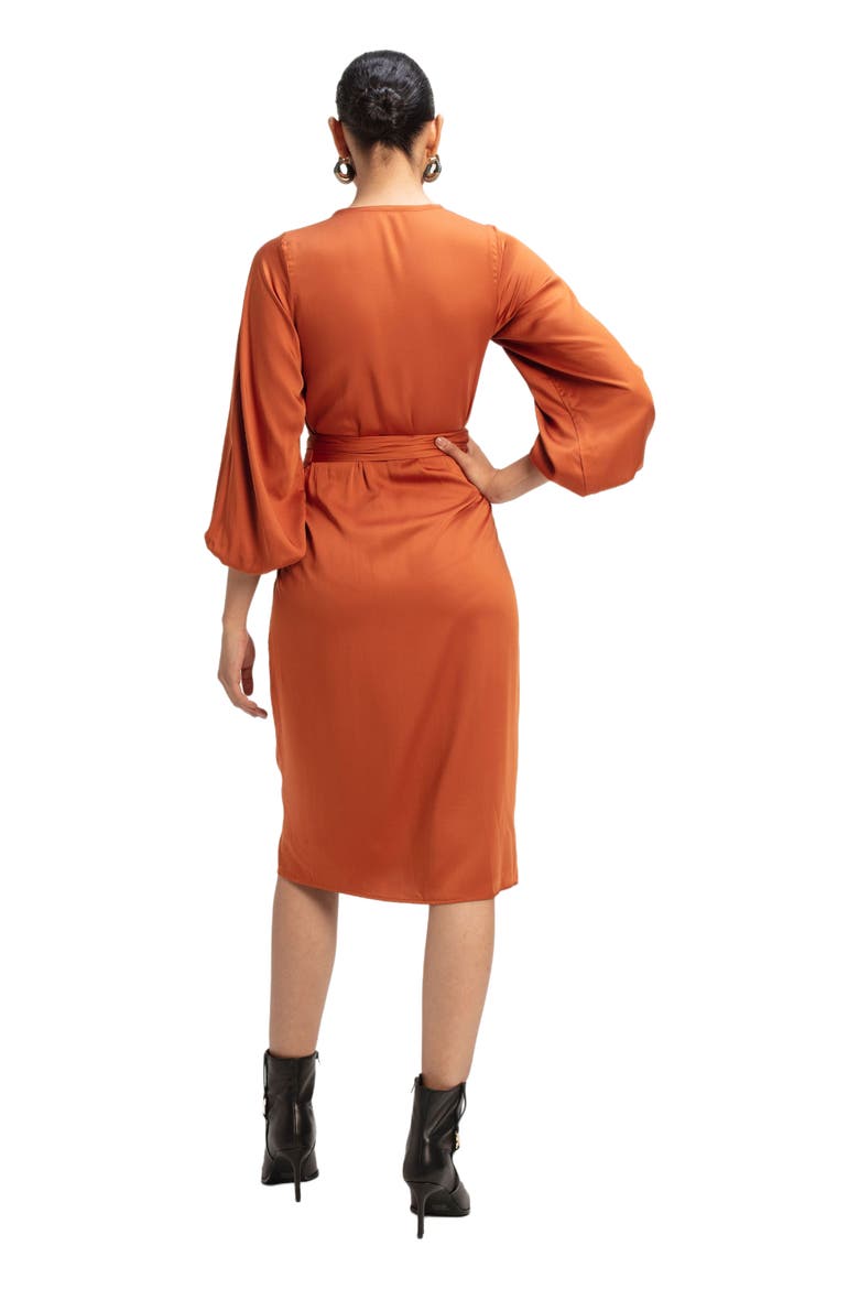 Lala Dress, Alternate, color, Solid Rust