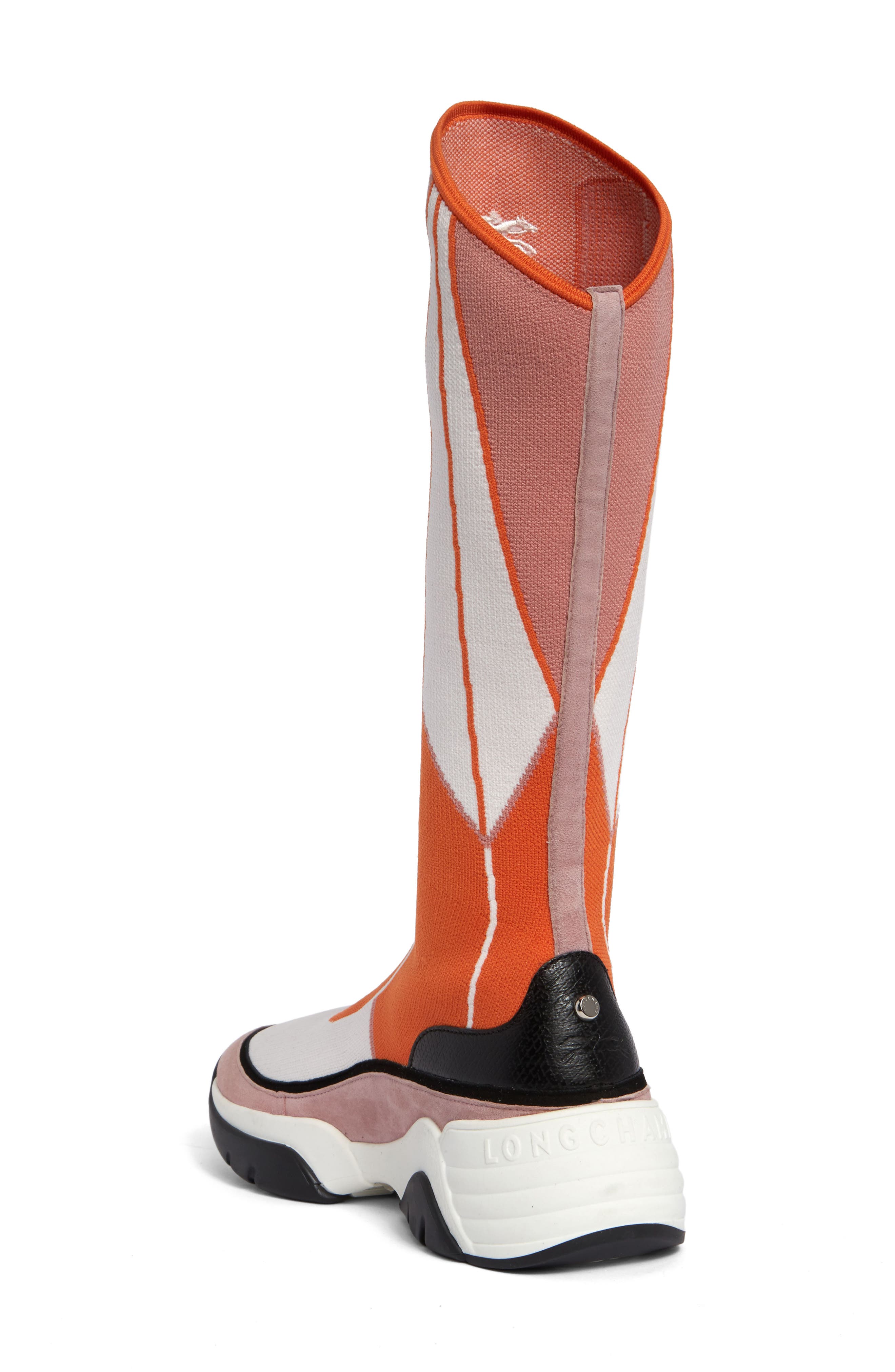 Longchamp Tall Shaft Tennis Boot, Alternate, color, 