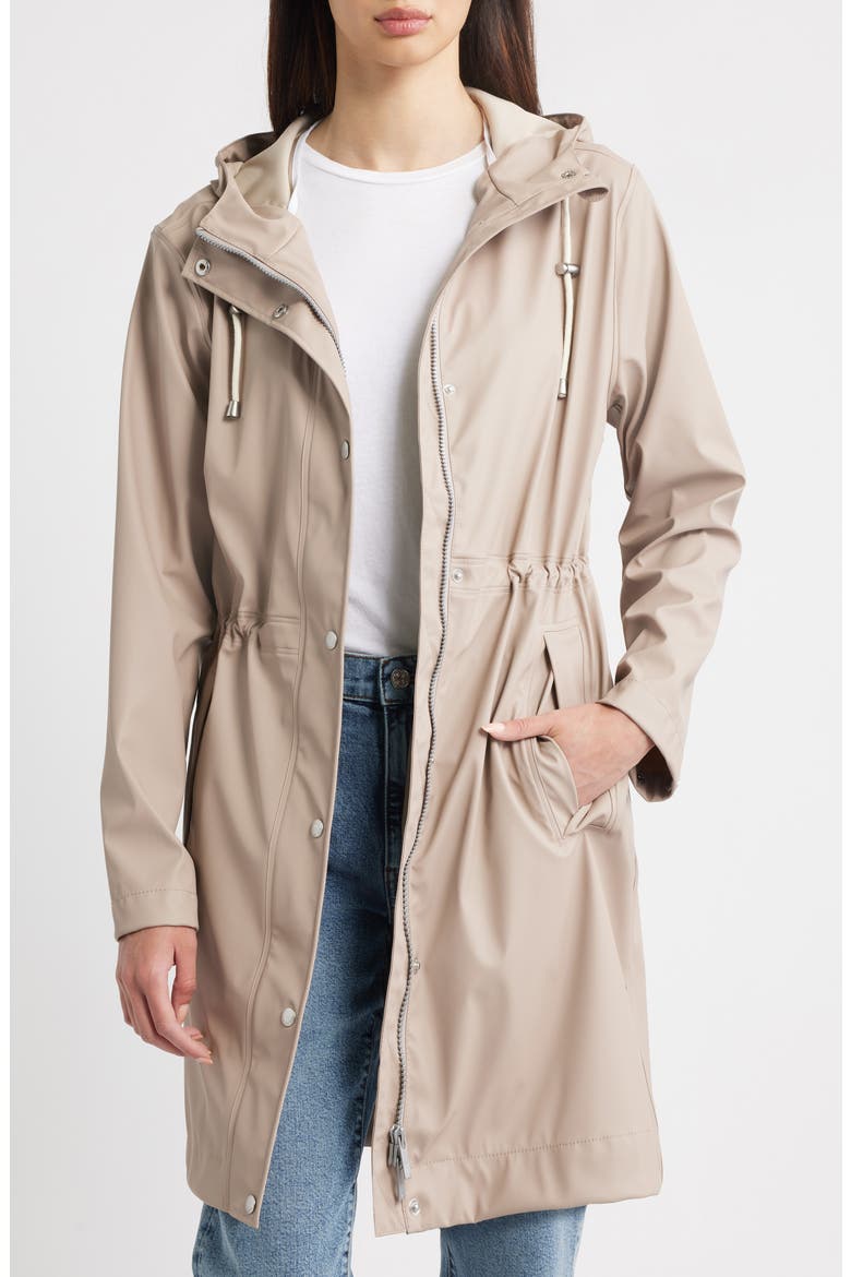 Hooded Waterproof Raincoat, Alternate, color, ATMOSPHERE