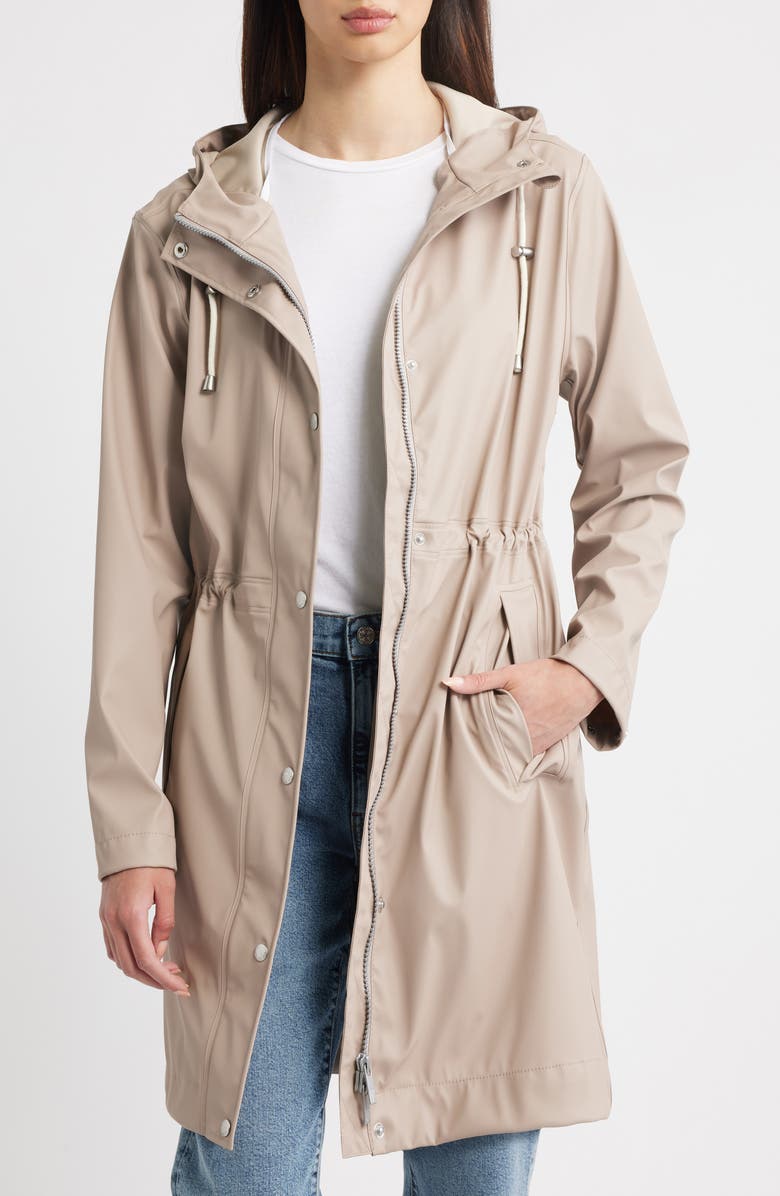 Ilse Jacobsen Hooded Waterproof Raincoat, Alternate, color, Atmosphere