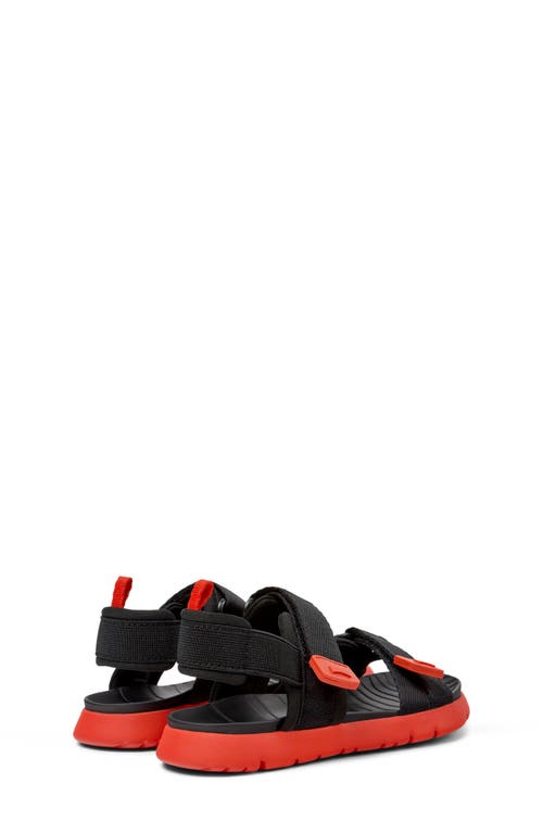 Camper Kids' Oruga Sandal In Black