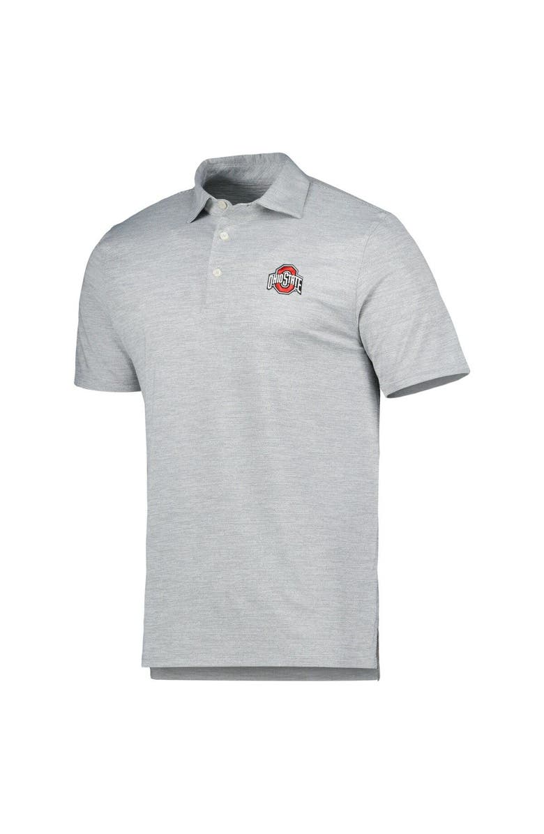Southern Tide Men's Southern Tide Black Ohio State Buckeyes Driver Space Dye Performance Polo, Alternate, color,