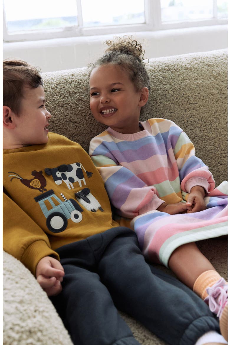 Kids' Farmyard Sweatshirt & Joggers Set, Alternate, color, YELLOW