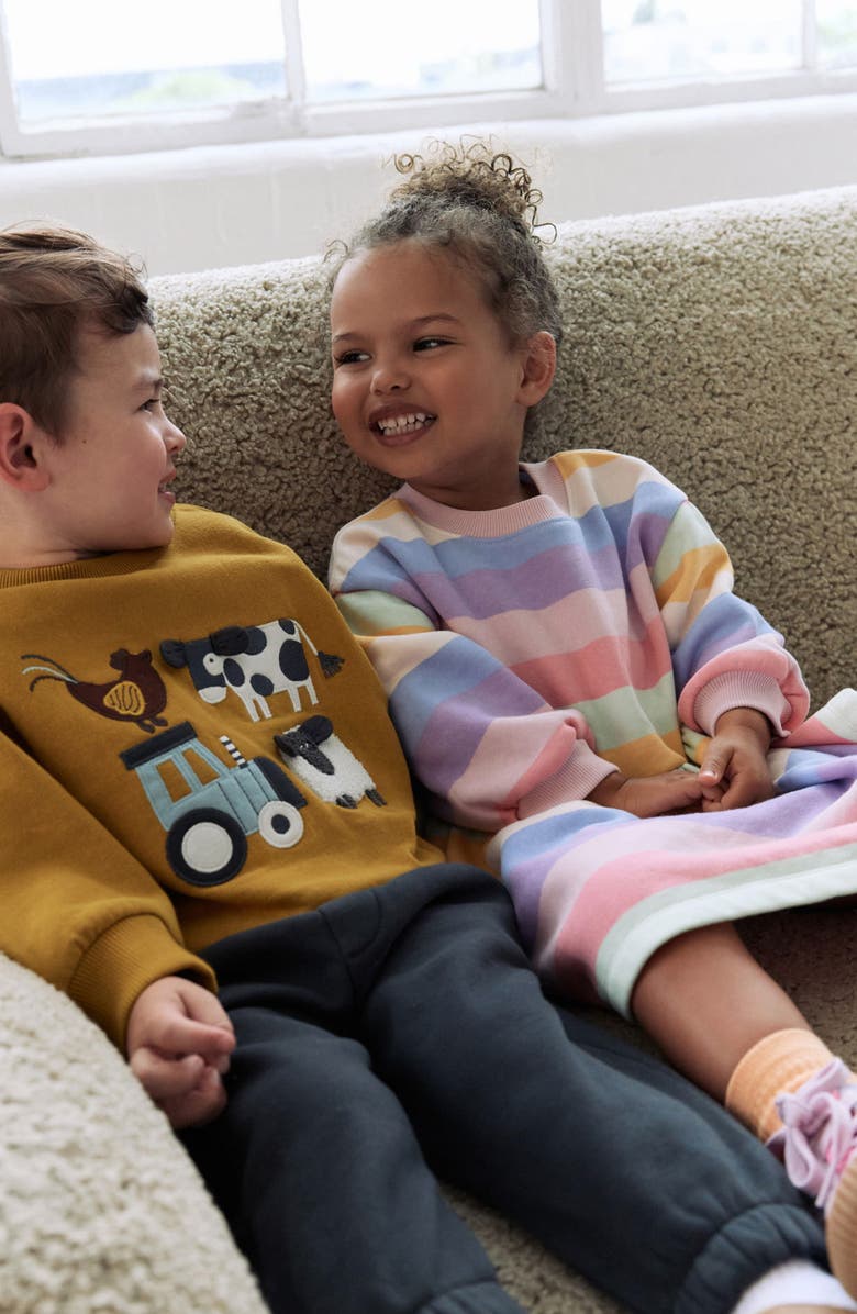 NEXT Kids' Farmyard Sweatshirt & Joggers Set, Alternate, color, Yellow