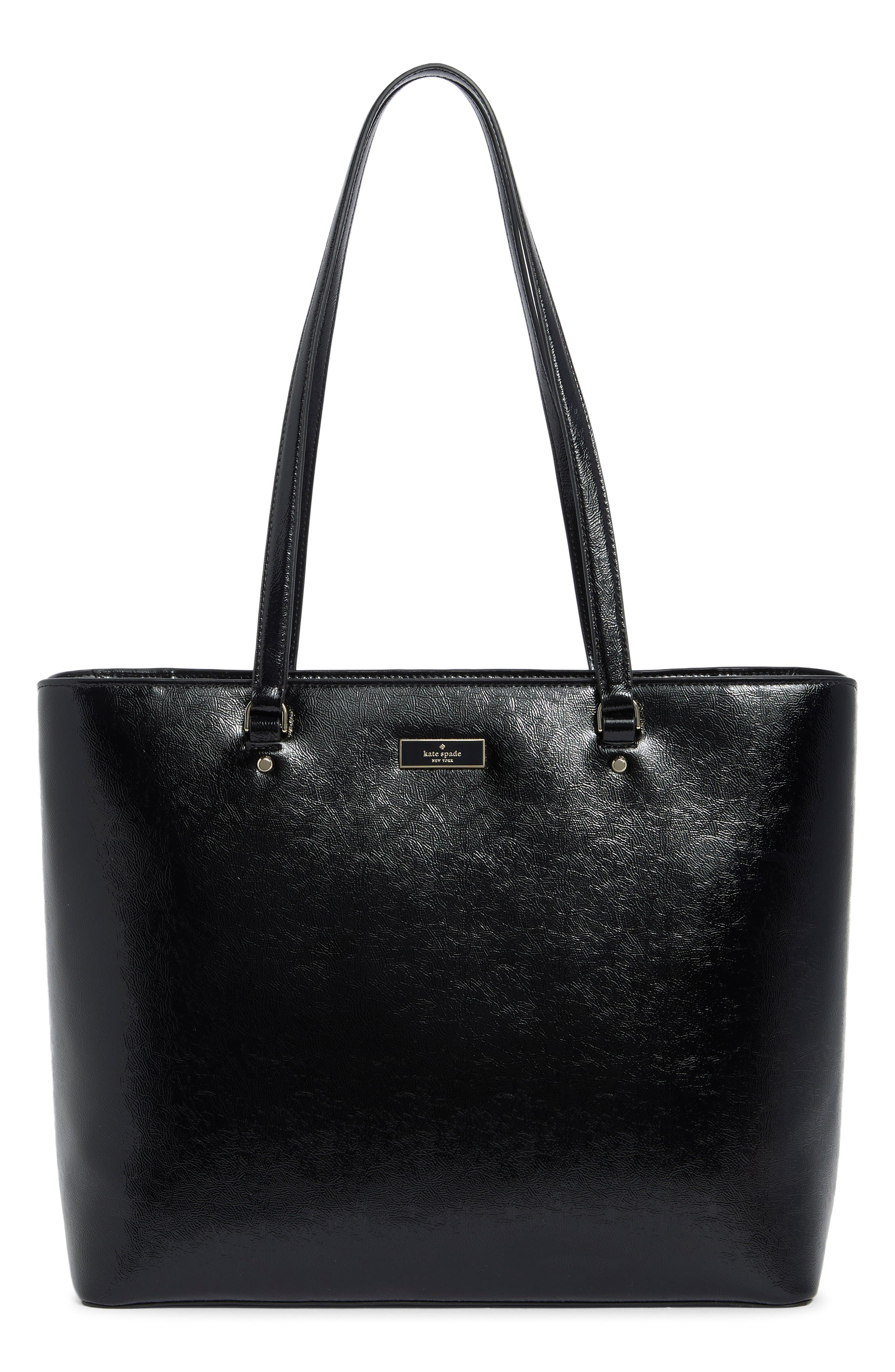 Bridget Large Crinkle Patent Tote