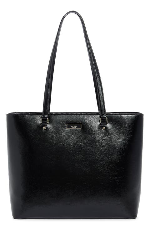 Bridget Large Crinkle Patent Tote