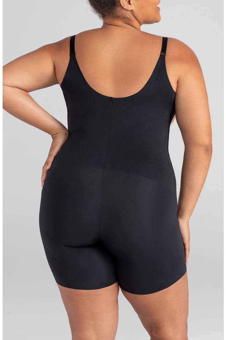 Open Bust Mid Thigh Shaper Bodysuit, Alternate, color, RUNWAY
