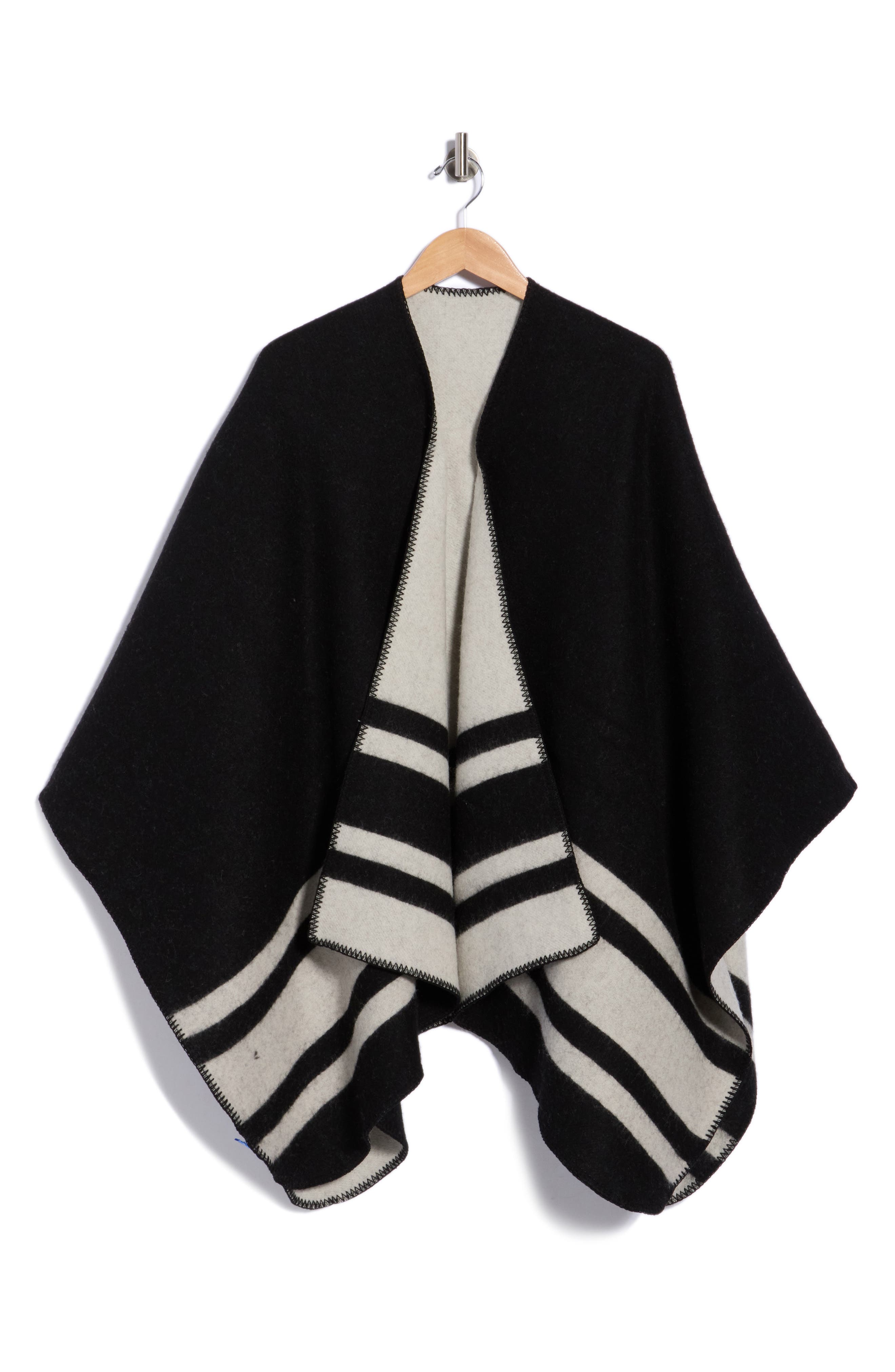Deanna Wool & Cashmere Reversible Poncho