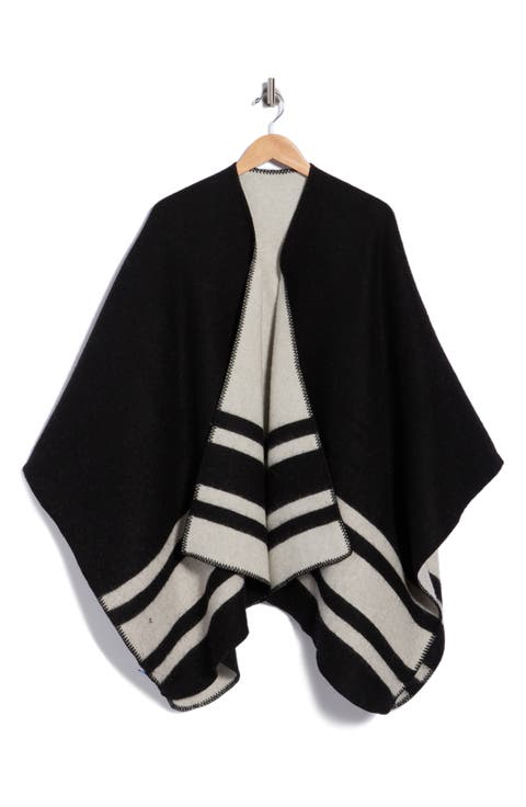 Deanna Wool & Cashmere Reversible Poncho