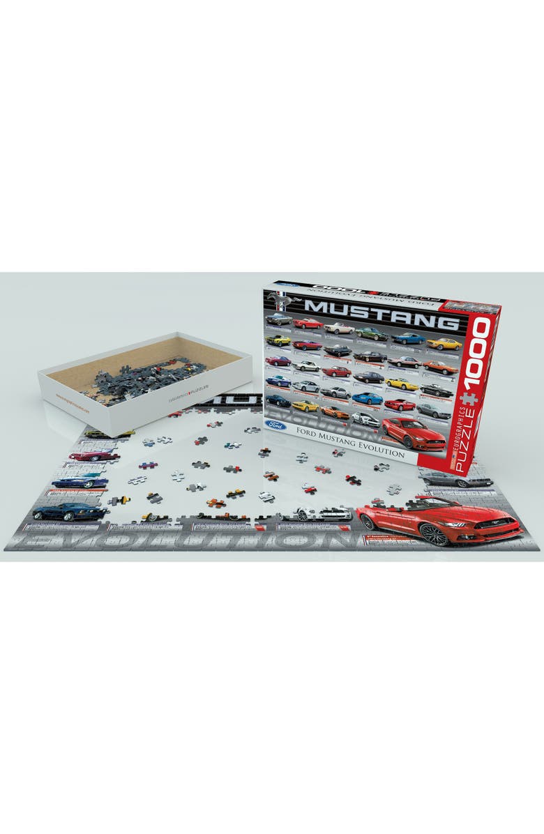 Eurographics Ford Mustang Evolution 50th Anniversary Puzzle, 1000 Pieces, Alternate, color, Multicolored