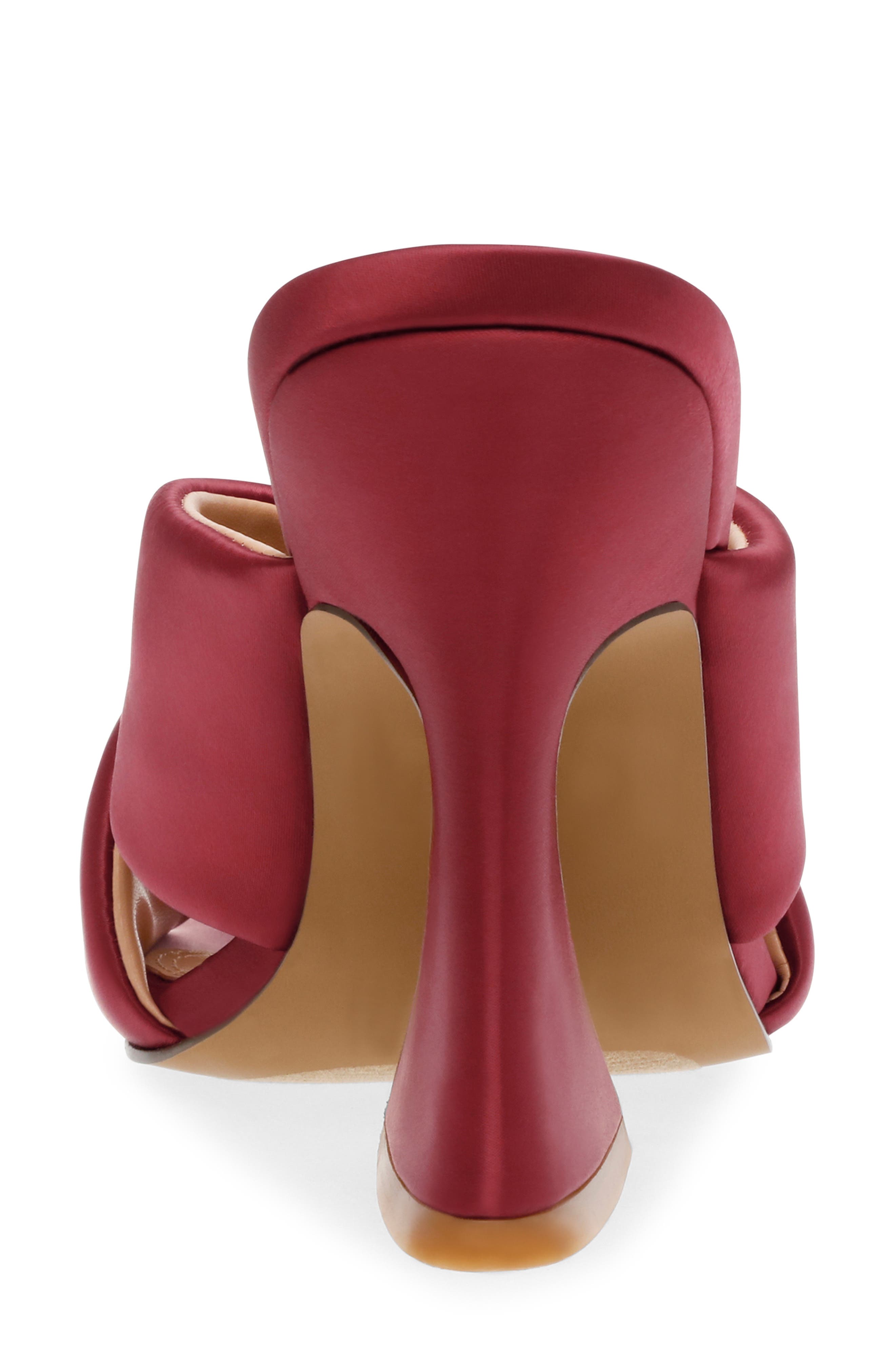 Baga Heeled Sandal, Alternate, color, DARK RED