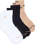 adidas 3-Pack Cushioned Sport Quarter Crew Socks