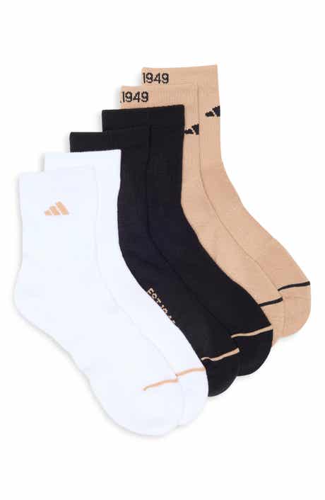adidas 3-Pack Cushioned Sport Quarter Crew Socks