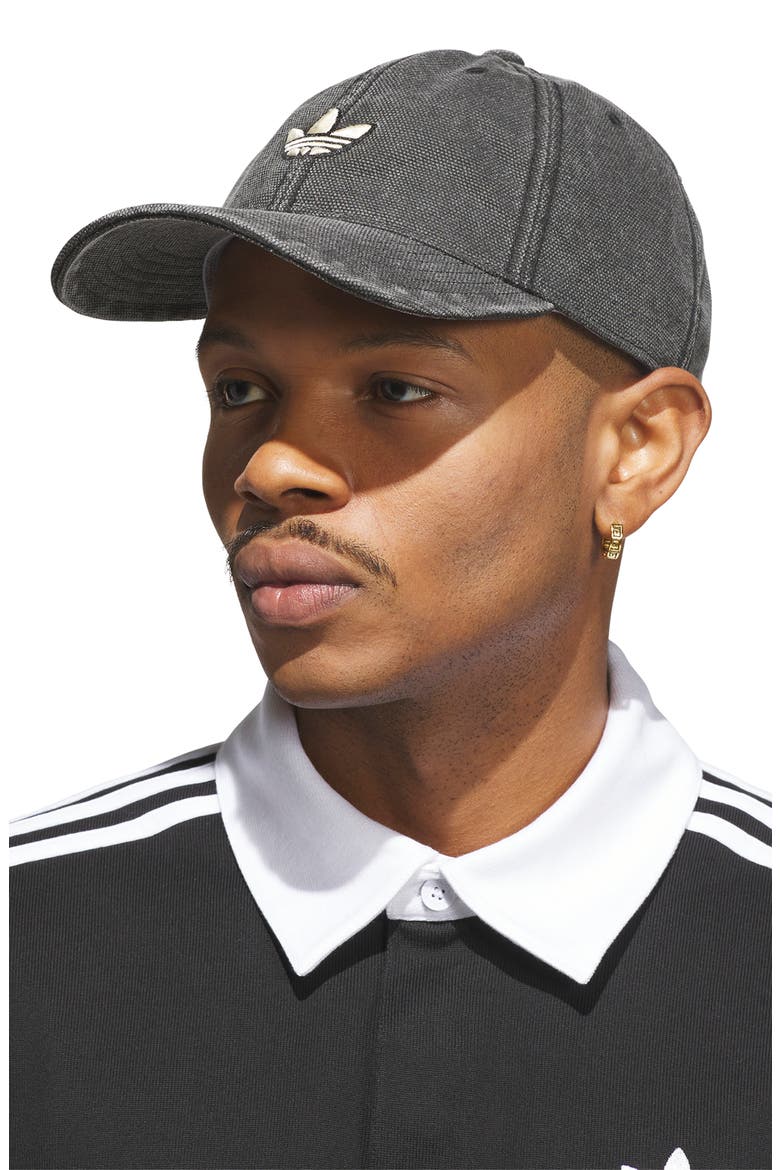 Italian Dye Baseball Cap, Alternate, color, BLACK/ OFF WHITE