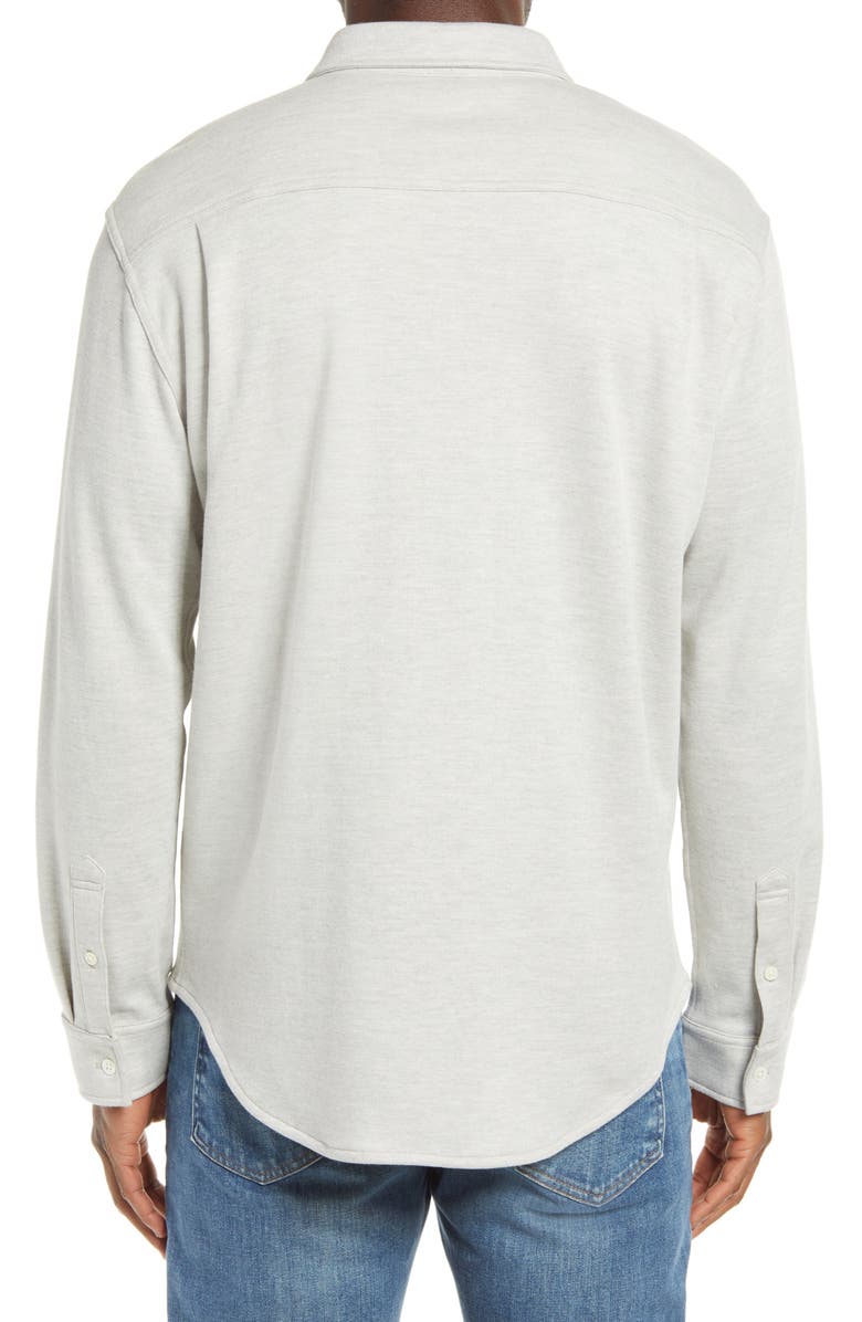 Rails Berkeley Classic Fit Heathered Piqué Knit Button-Down Shirt, Alternate, color,