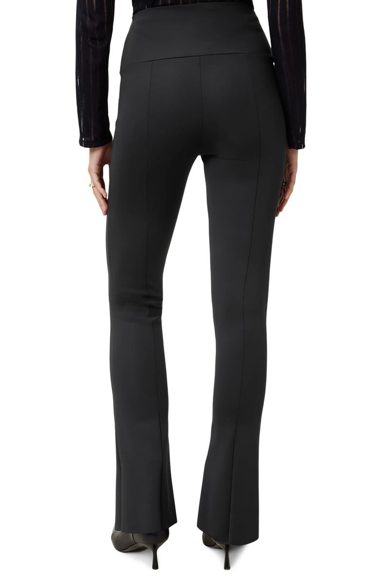 AllSaints Ryla Slit Hem Flare Cuffs, Alternate, color, Black