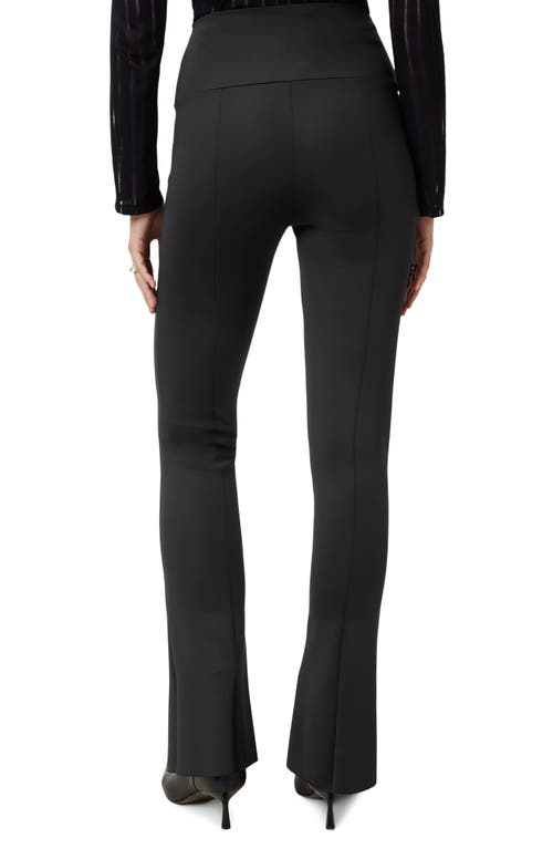 Allsaints Ryla Slit Hem Flare Cuffs In Black