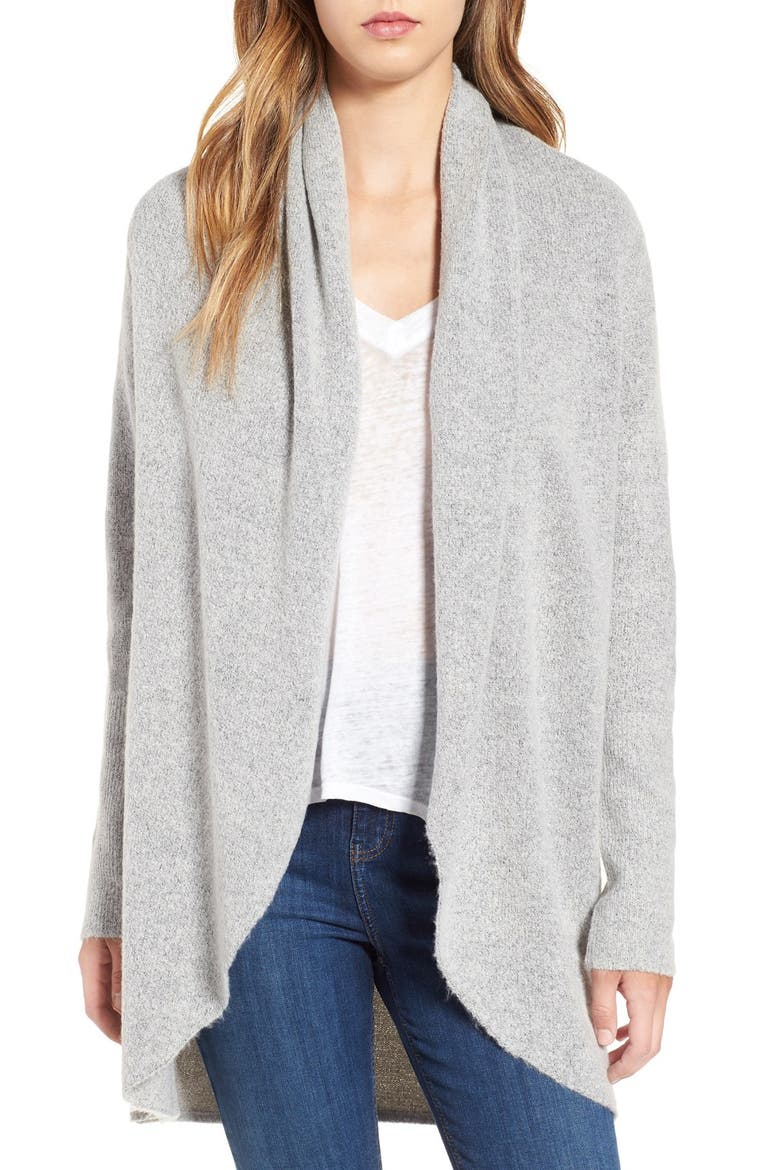 Cocoon Knit Cardigan, Main, color, GREY MEDIUM HEATHER