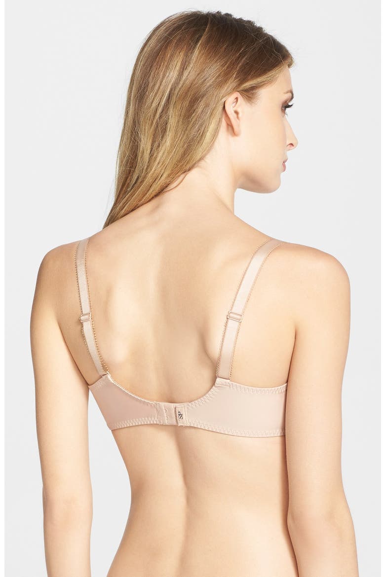'Delice' Embroidered Underwire Bra, Alternate, color, NUDE