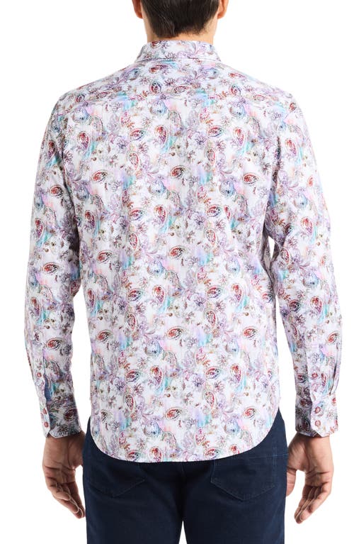 Robert Graham Fawley Paisley Button-up Shirt In Purple