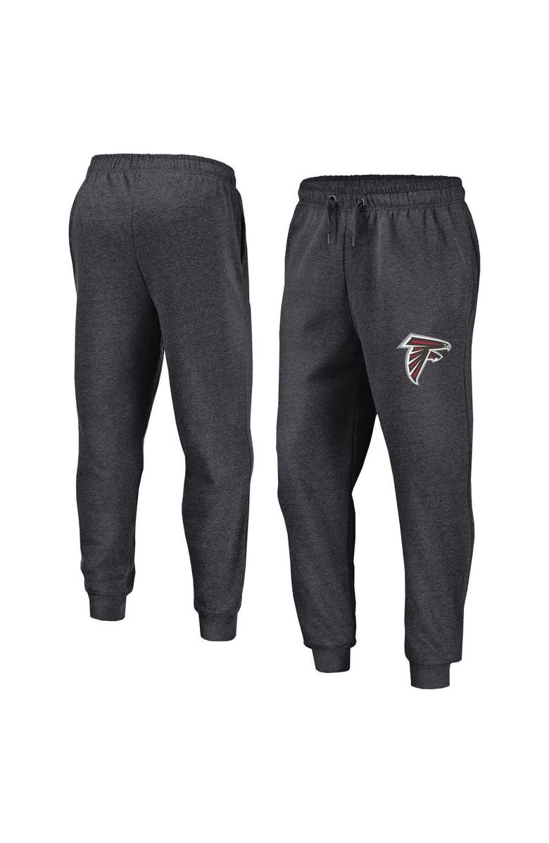FANATICS Men's Fanatics Heather Charcoal Atlanta Falcons Boost Fleece Joggers, Main, color,