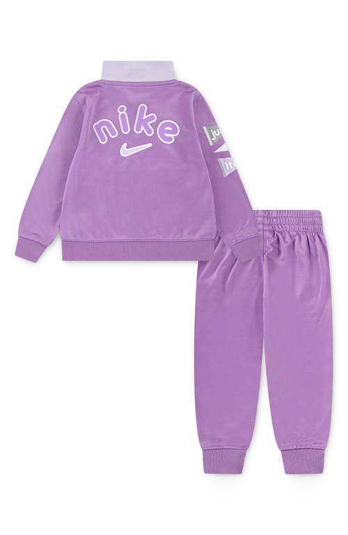 Nike Kids' Dri-fit Track Jacket & Joggers Set In Purple