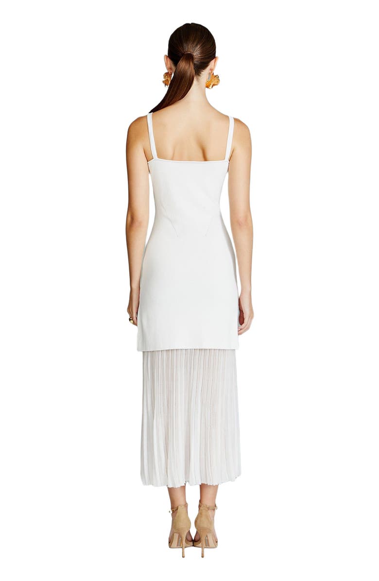 AMUR Vienna Mix Media Knit Dress, Alternate, color, Sea Salt