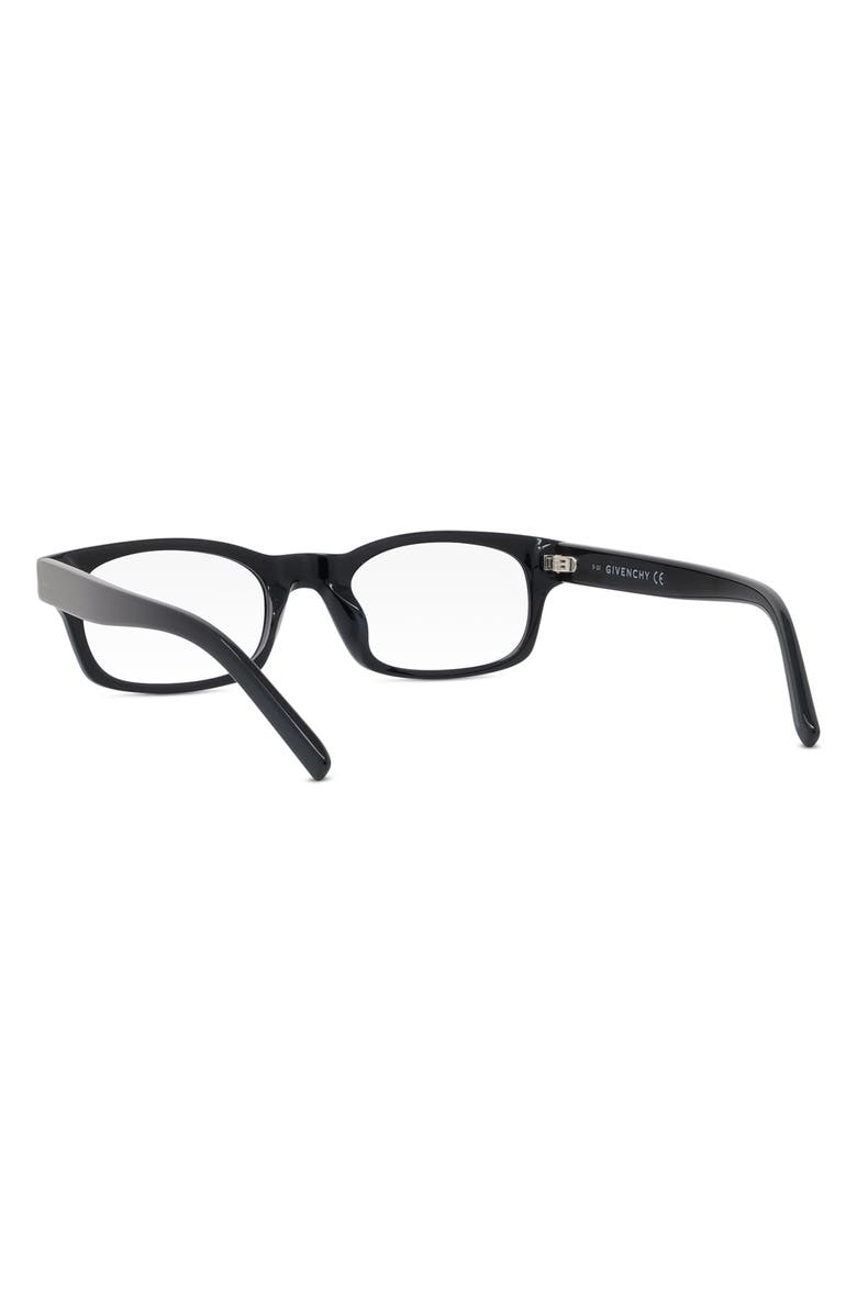 Givenchy 49mm Blue Rectangular Blue Light Blocking Glasses, Alternate, color, 