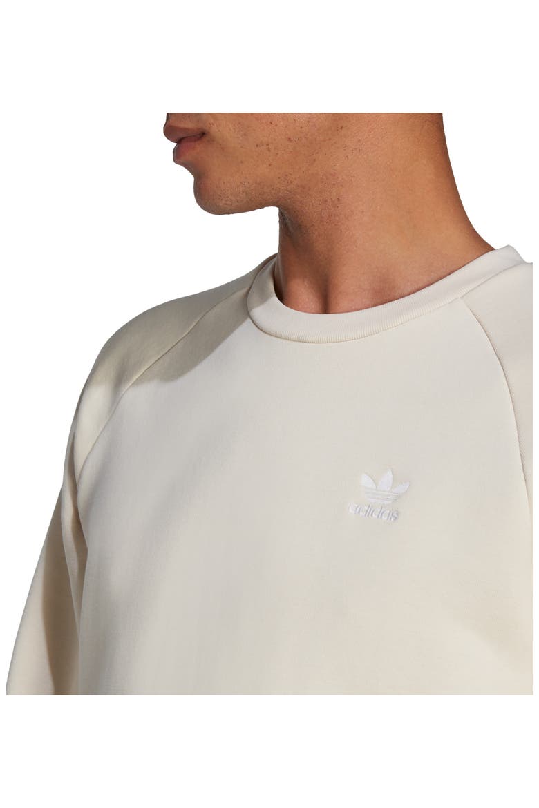 Essentials Crewneck Sweatshirt, Alternate, color, WONDER WHITE