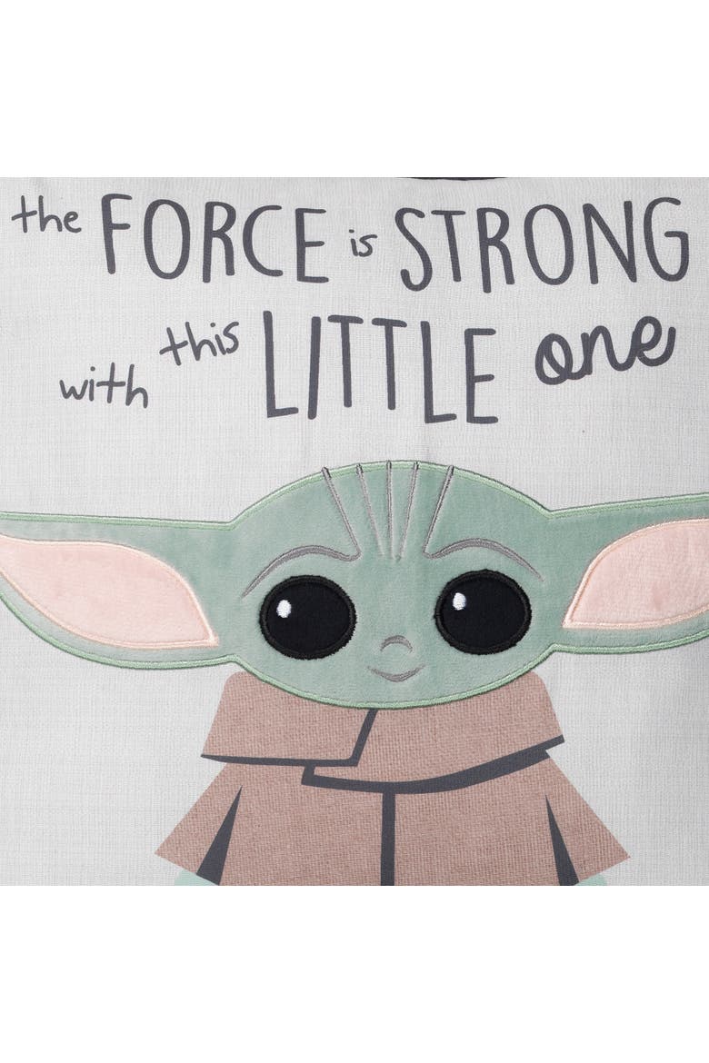 Star Wars The Child/Baby Yoda Decorative Nursery Throw Pillow, Alternate, color, Gray