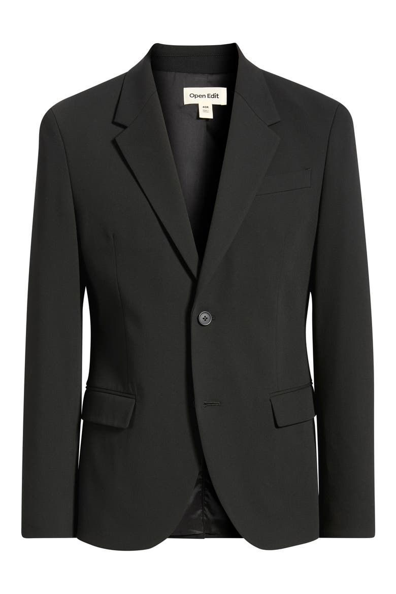 Slim Fit Wool Blend Sport Coat, Alternate, color, BLACK