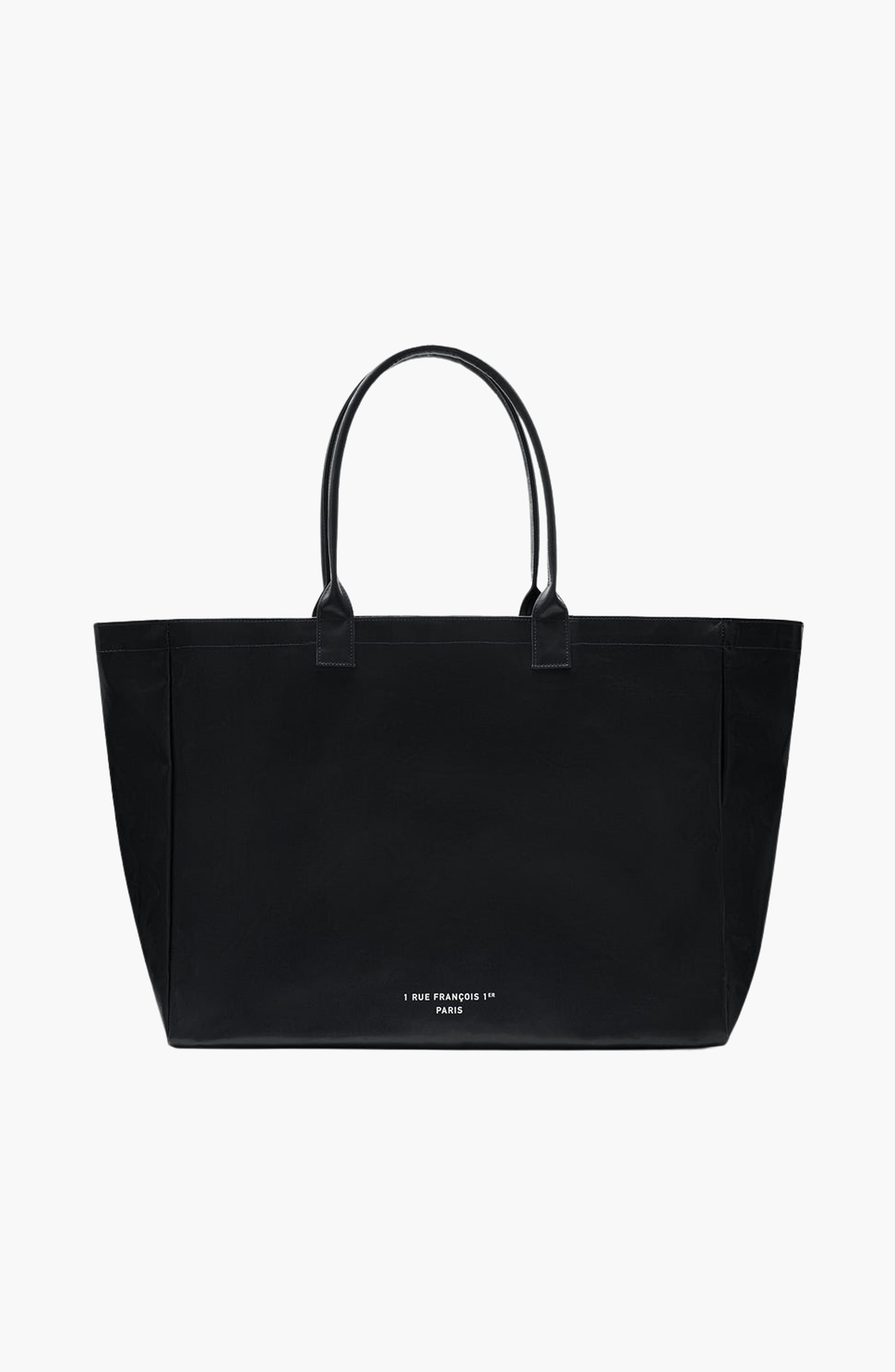 Leo Coated Canvas Tote, Alternate, color, Black