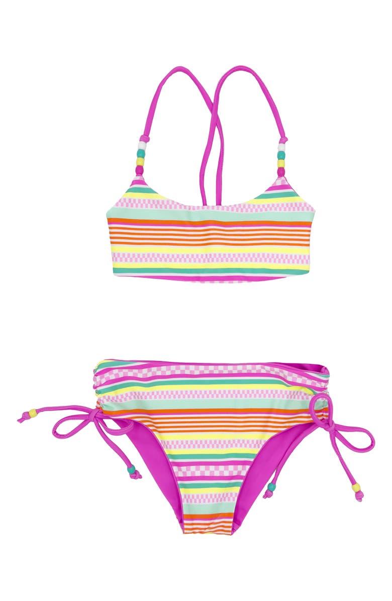 Feather 4 Arrow Kids' 4 the Good Vibes Reversible Two-Piece Swimsuit, Main, color, 