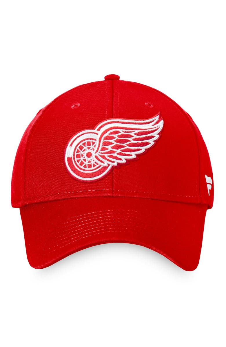 FANATICS Men's Fanatics Branded Red Detroit Red Wings Core Adjustable Hat, Alternate, color,