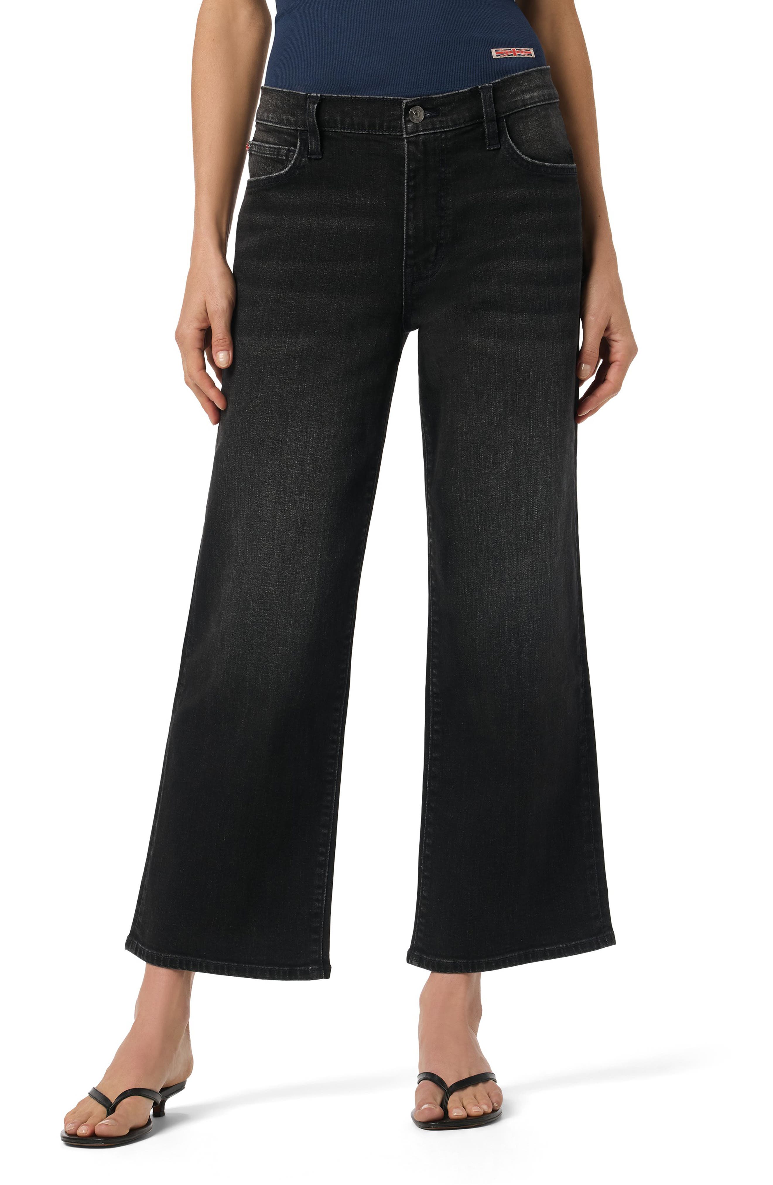Hudson Jeans Rosalie High Waist Ankle Wide Leg Jeans