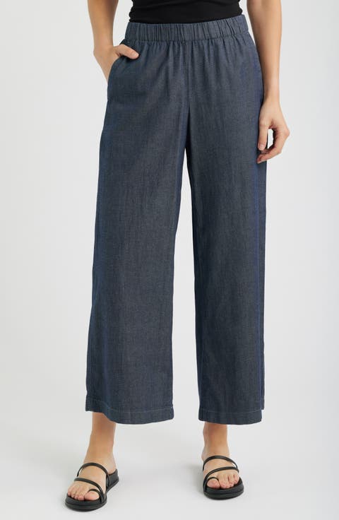 Wide Leg Ankle Pants