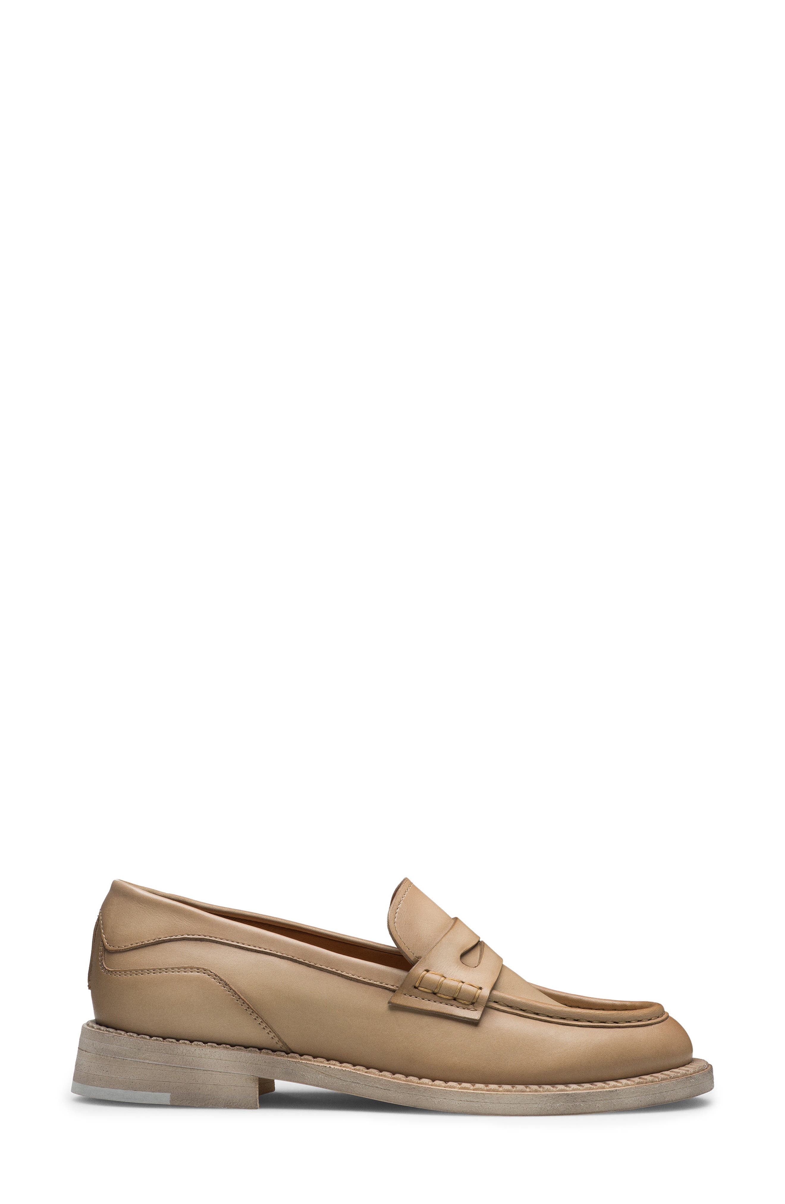 Magnanni Oaklynn Leather Loafer, Alternate, color, Taupe
