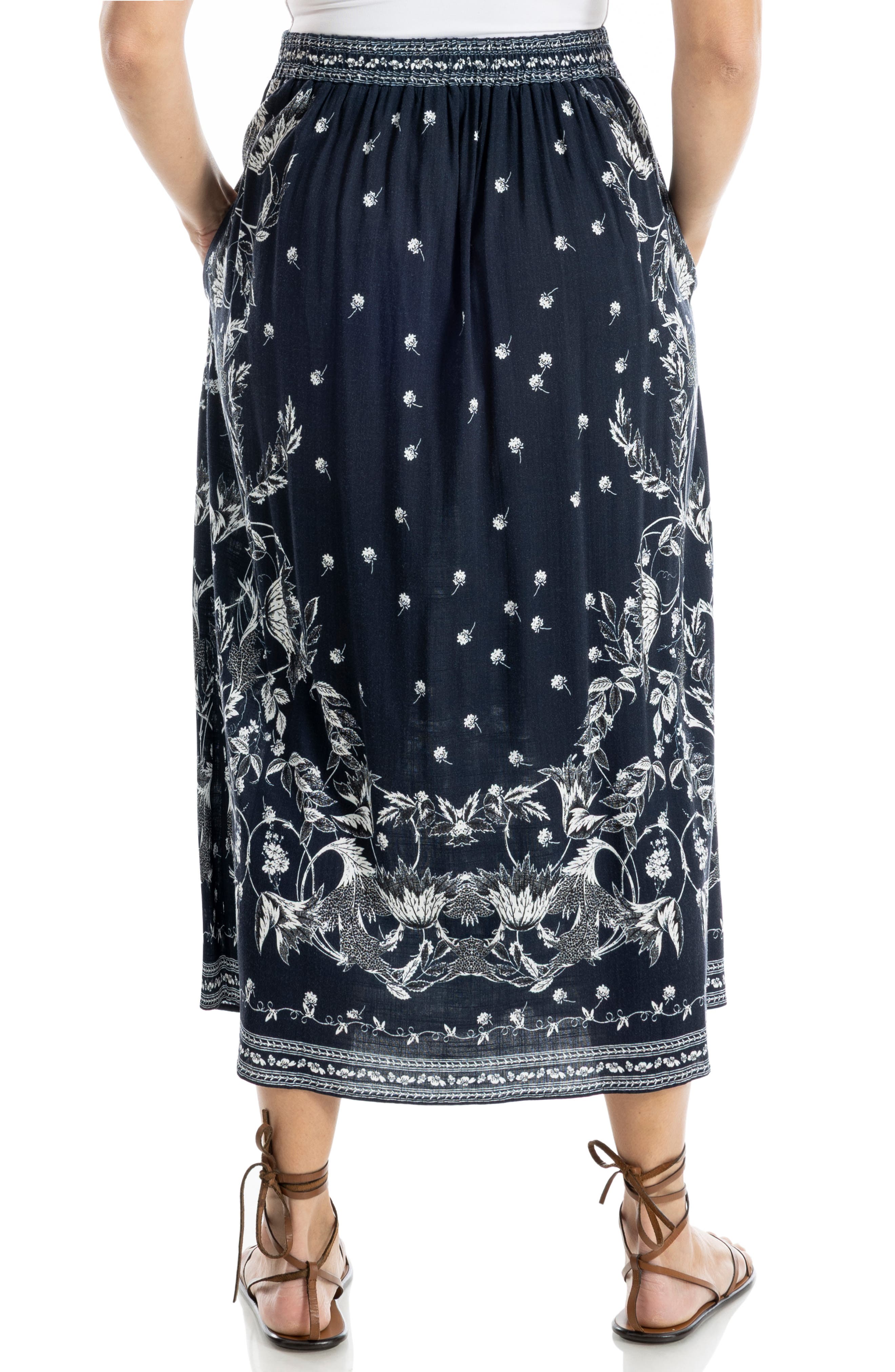 Floral Pull-On Skirt - image 2