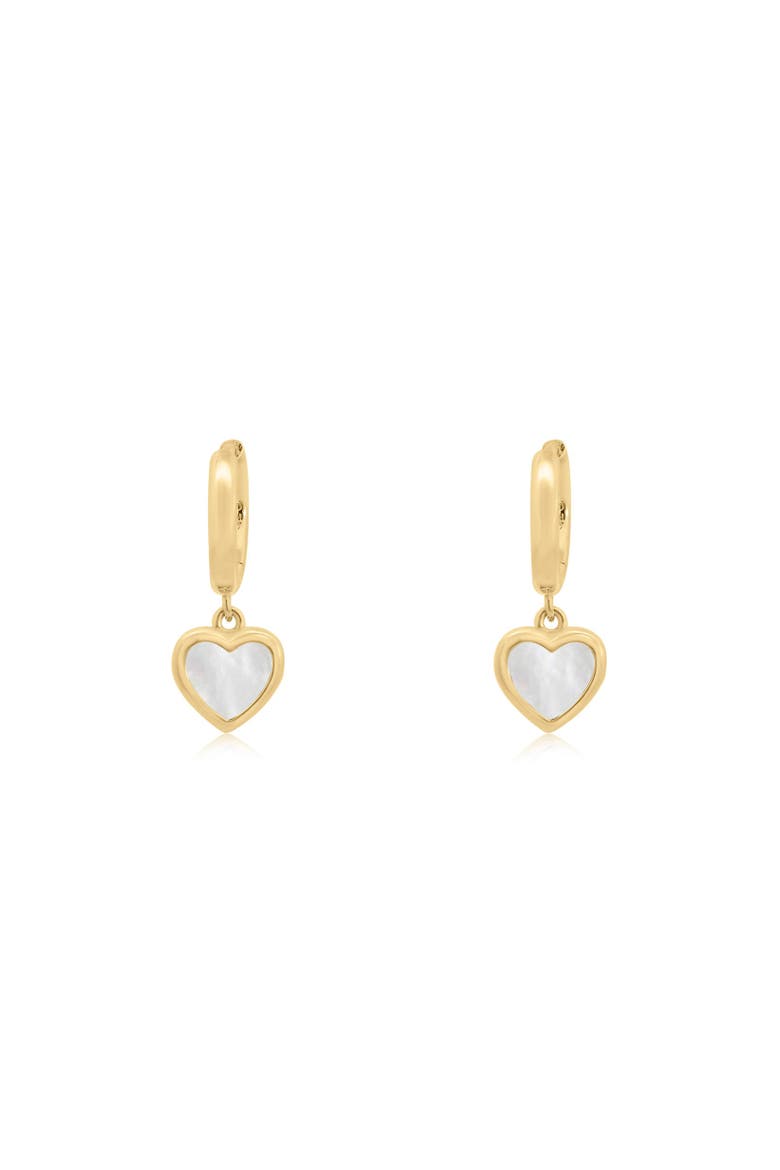 Mini Mother of Pearl Heart Dangle Earrings, Alternate, color, Mother Of Pearl