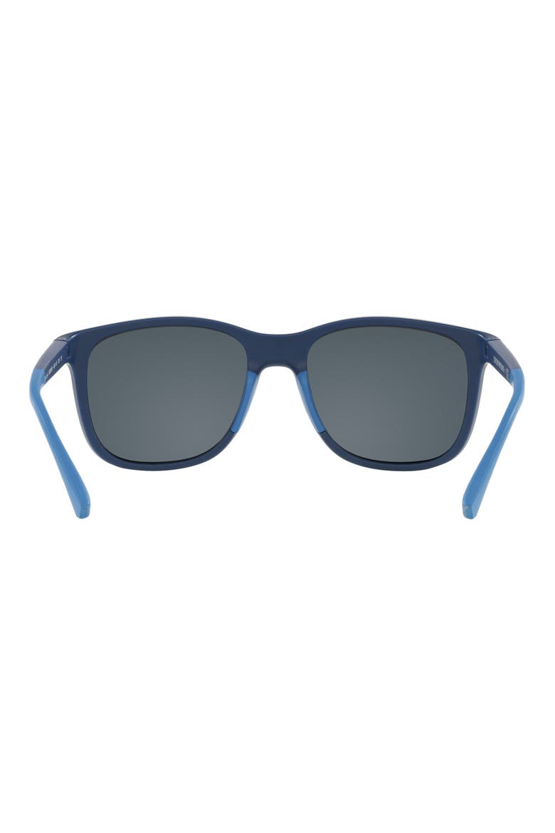 49mm Pillow Sunglasses, Alternate, color, BLUE / DARK BLUE MIRROR BLUE