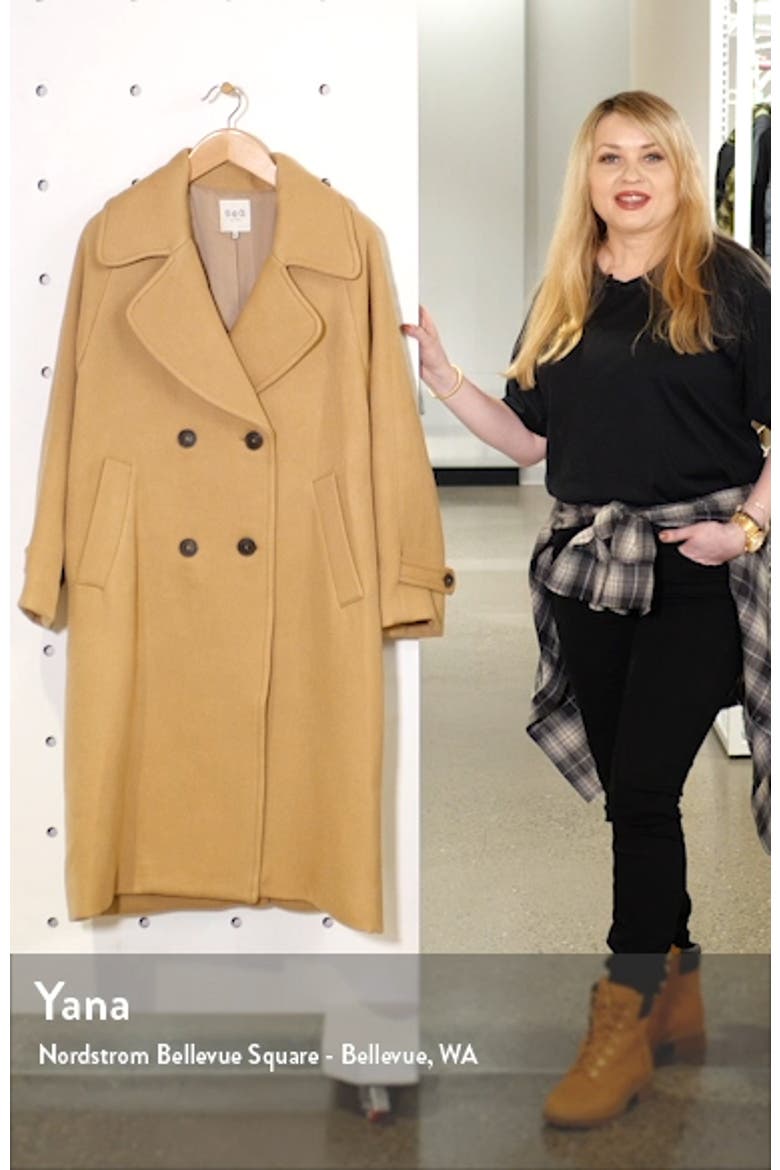 Sea Amber Double Breasted Wool Coat video