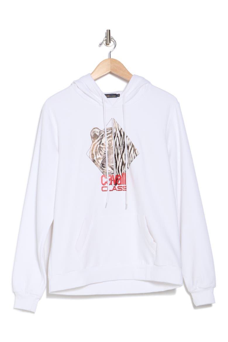 Cotton Tiger Graphic Hoodie, Alternate, color, WHITE
