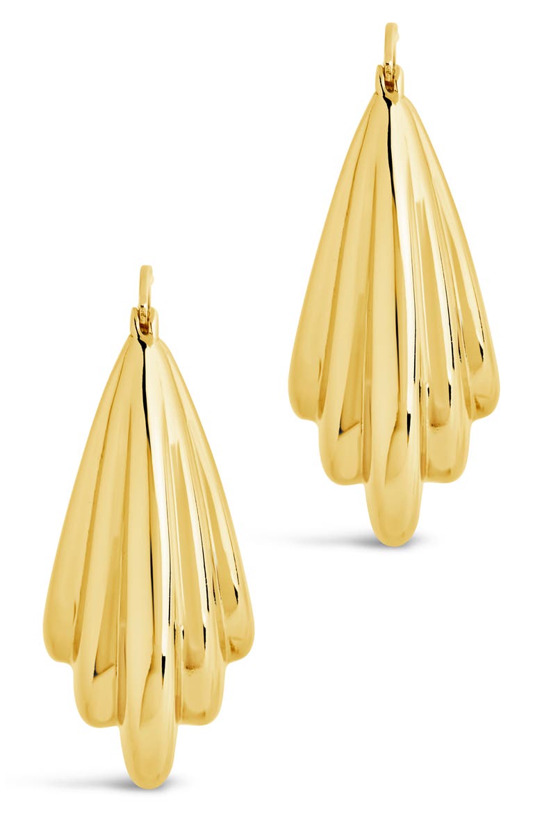 Elodie Hoop Earrings, Alternate, color, GOLD