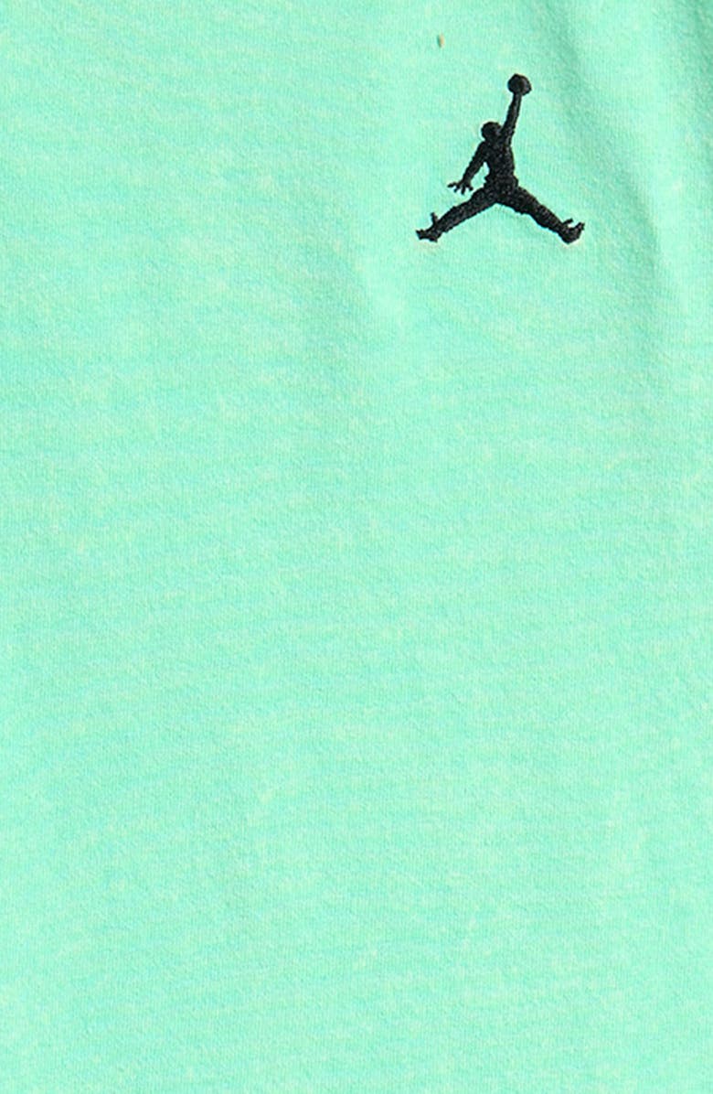 Jordan Kids' Jumpman Embroidered Cotton T-Shirt, Alternate, color, Green Glow