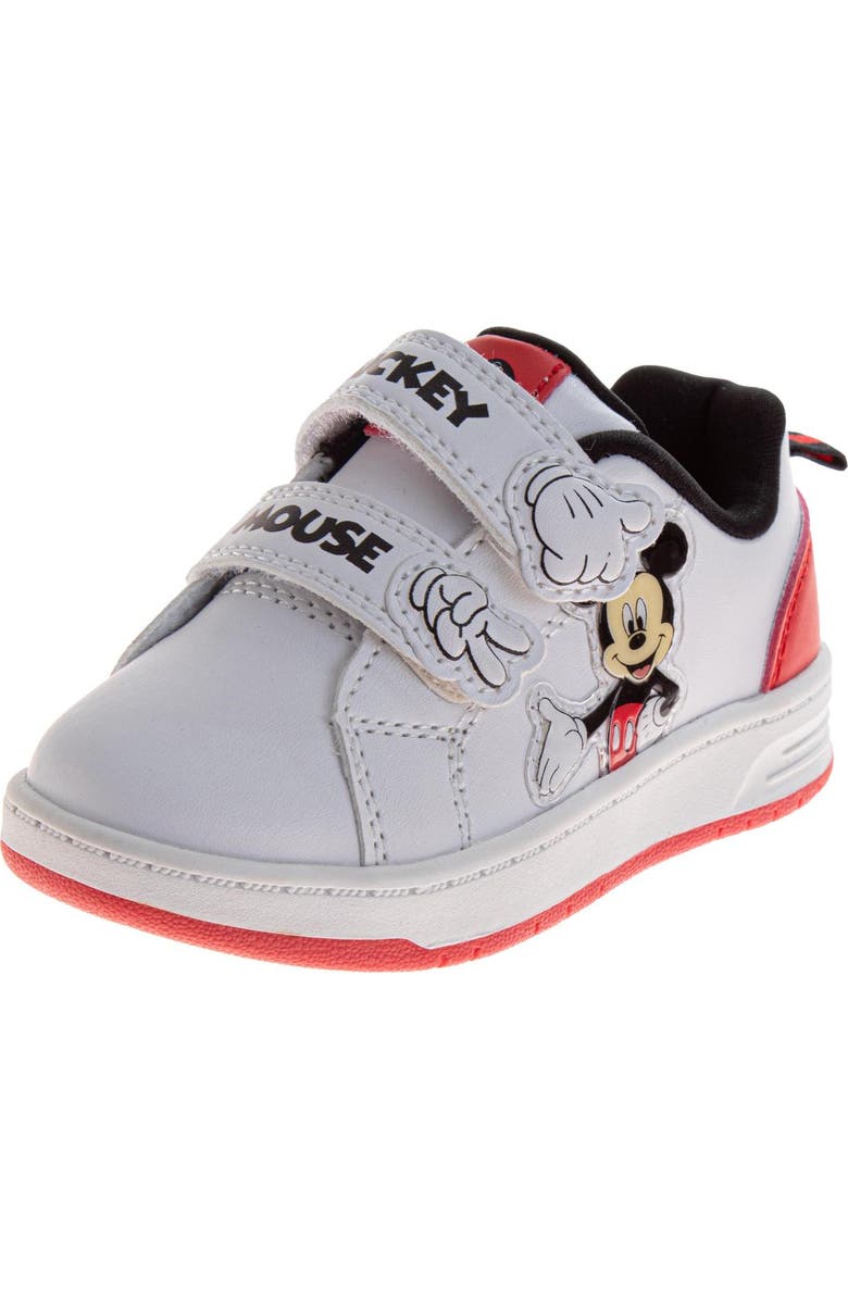 Disney Mickey Mouse Sneakers Boys' Comfortable Stylish, Main, color, White Red
