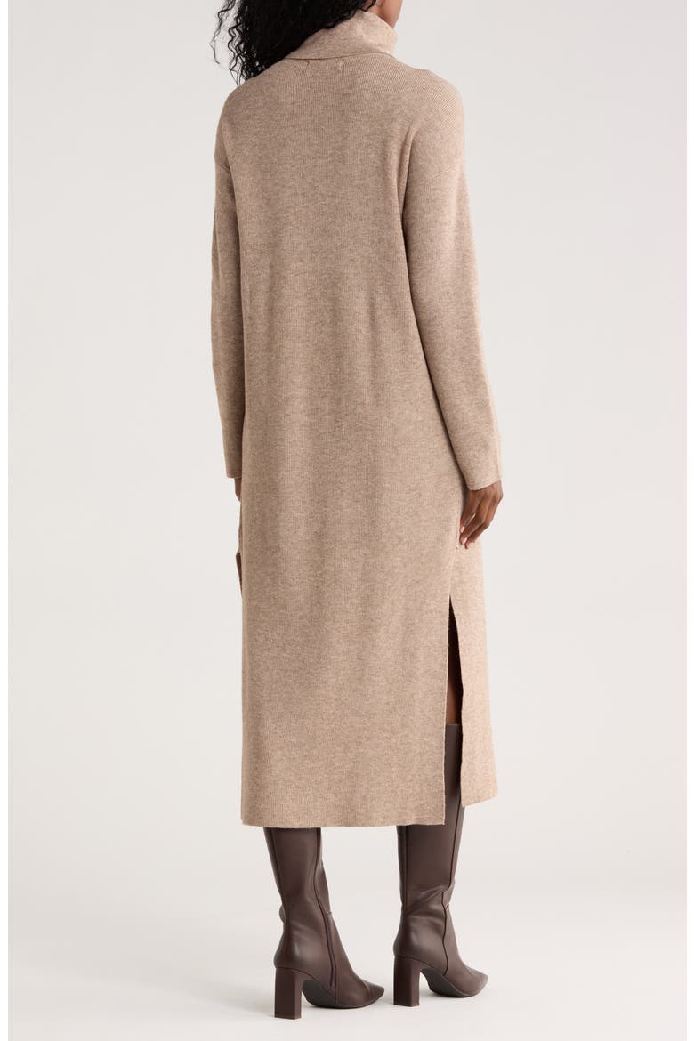 Brenda Turtleneck Maxi Dress, Alternate, color, TAPIOCA HEATHER